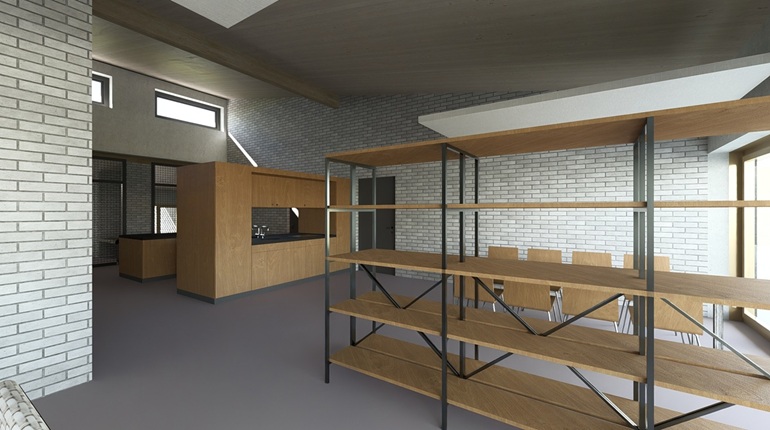 Visualisierung der Innenausrichtung der Tollwut Quarantäne Station